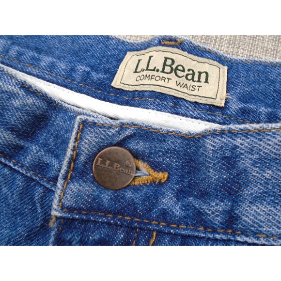LL Bean Men's Lined Jeans 36" Waist Set of 2 Pants Blue Denim Made in USA - Picture 14 of 16